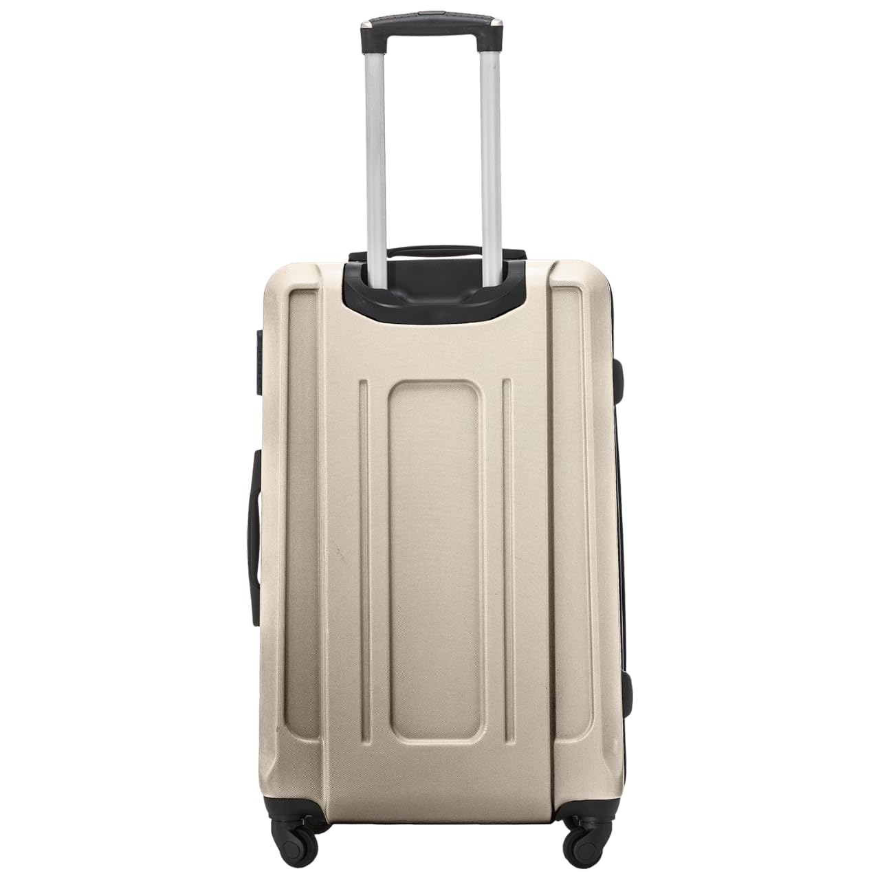 Wings Maleta rígida – Maleta de viaje grande y trolleys – Ultraligero con ruedas – Maleta Trolley Equipaje de mano – Maleta rígida con candado – Trolley Pequeño para Avión, champán, large, Maleta