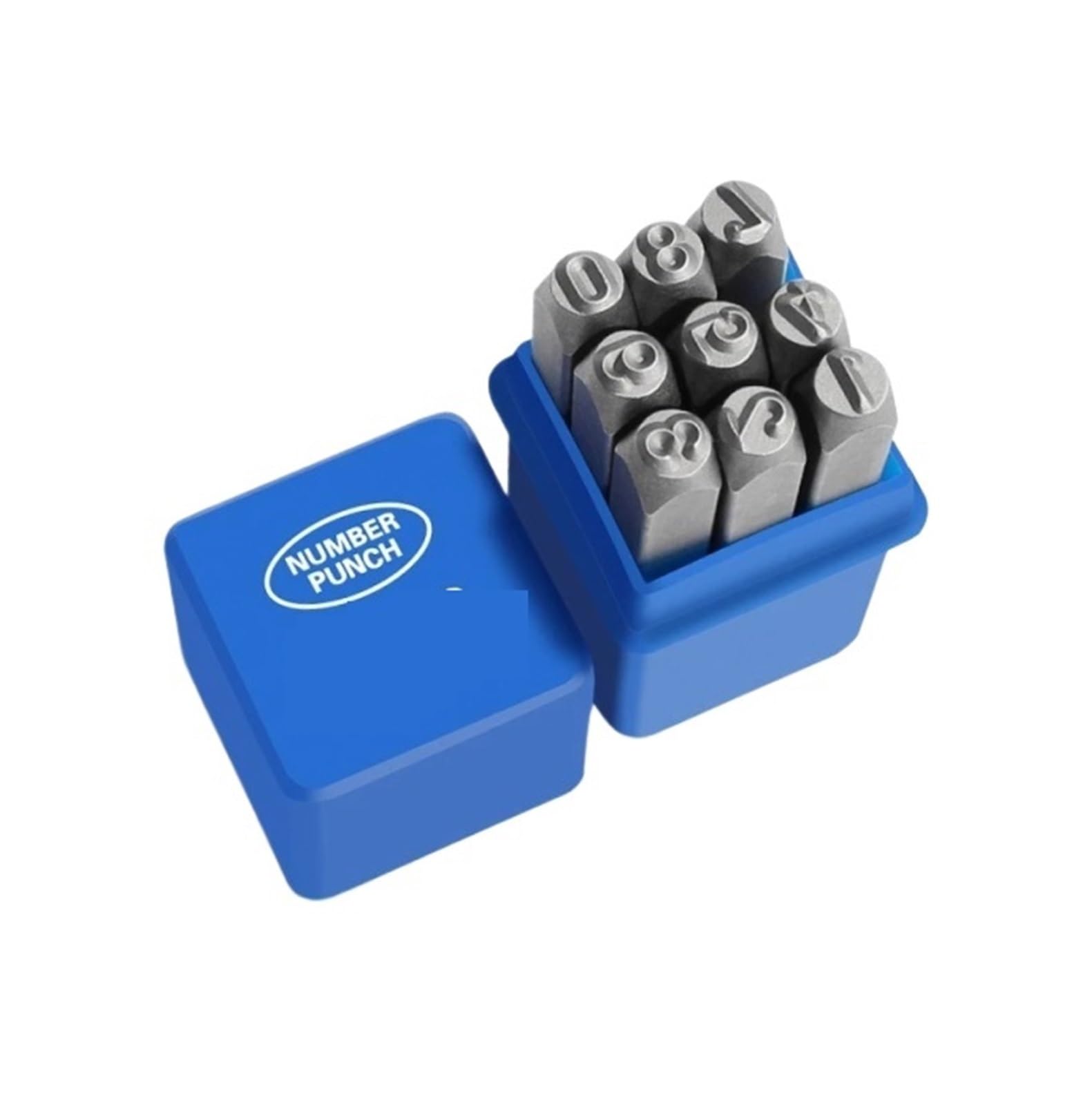 Steel Letter Mould, 3-12mm Hardened Alloy Steel Stamp Set with Storage Box Leather Embossing Carving Tool(Number 3mm)