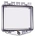 Safety Technology International Enclosure,Open,Clear,Flush,Key Lock (4331028579)