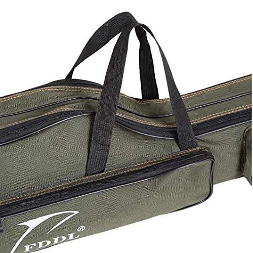 Hemore Sac de Stockage de pêche, Sac de pêche extérieur Poiserie de pêche Portable Sac de Rangement 2 Couches pignon… - Image 6