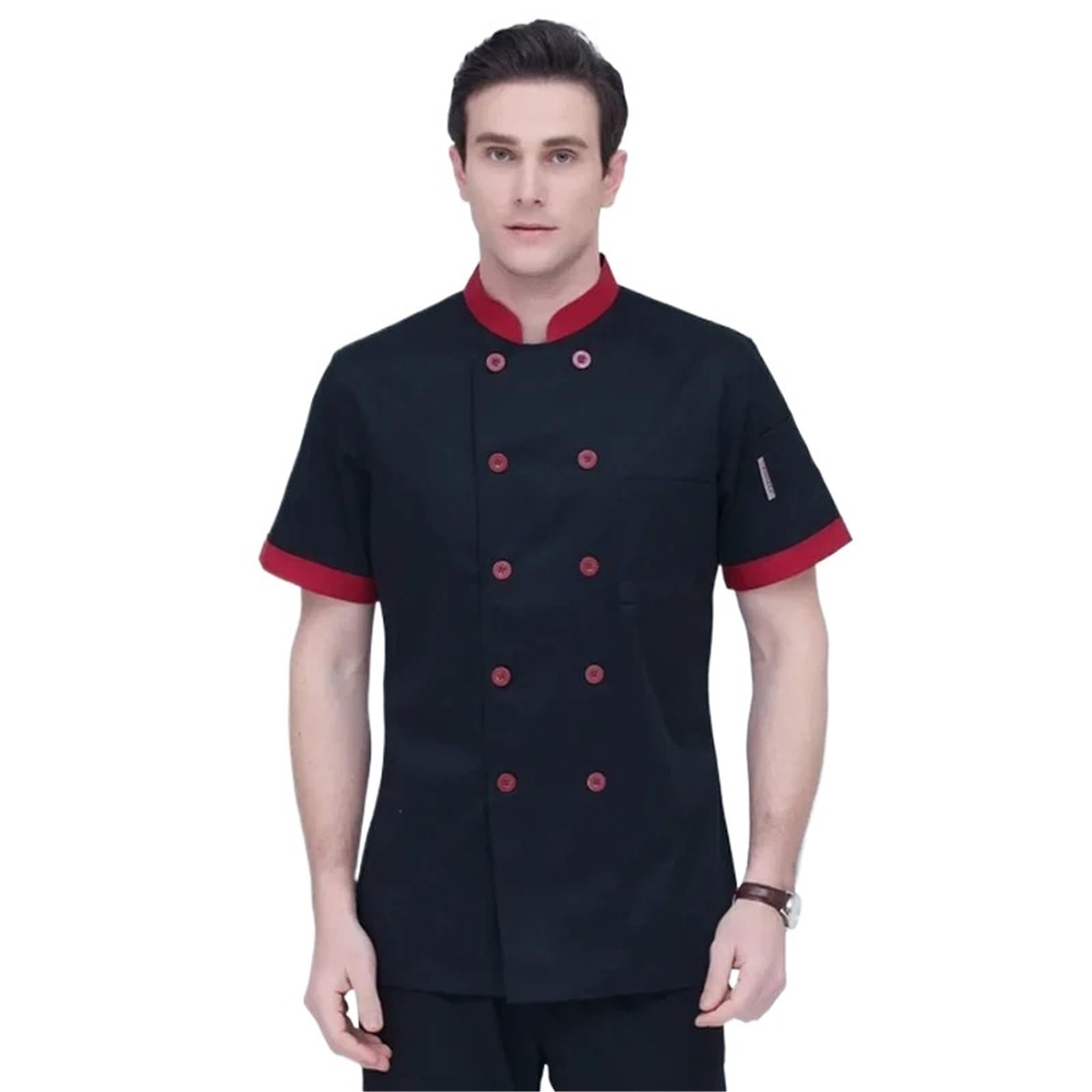 Divisa da cuoco Giacca da cuoco unisex a maniche lunghe uomo e donna, ristorante, hotel, cucina, panettiere, cameriere, uniforme per chef