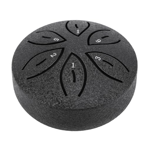 Miniatura Steel Tongue Drum 3 Pulgadas 6 Notas Negro miniatura 3