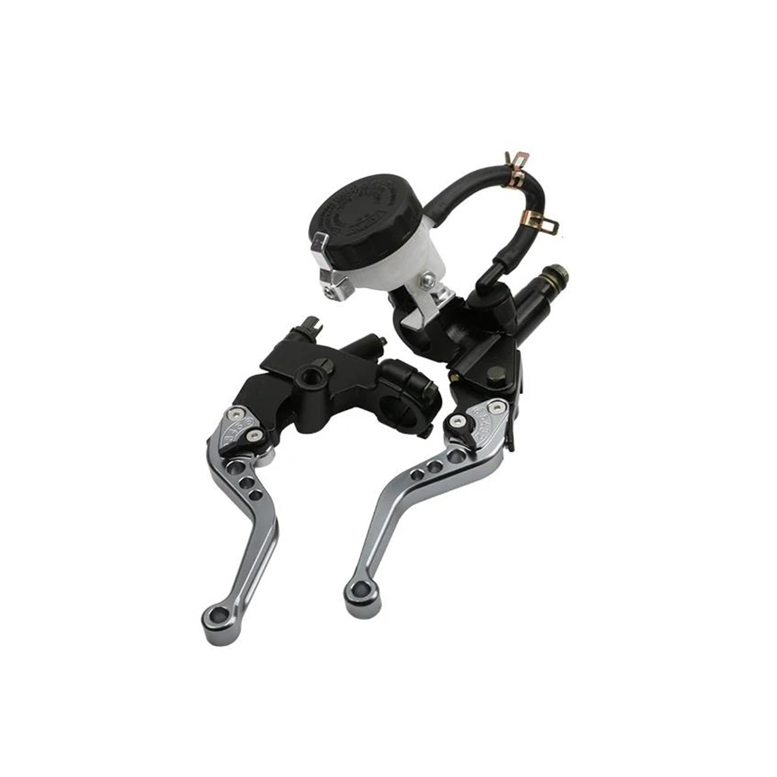 SUPER DAFI Brake Clutch Levers Universal 7/8" 22mm CNC Aluminum Adjustable Motorcycle Clutch Brake Pump Lever Hydraulic Master Cylinder Clutch Brake Lever(Titanium)