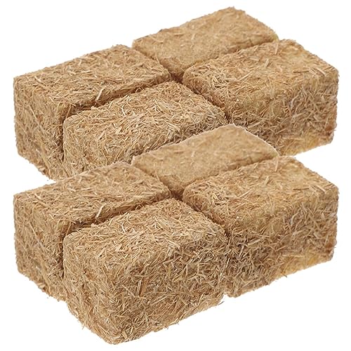 Balles de paille miniatures d'automne en bois noble pour decoration detaillee et artisanat