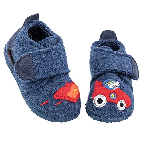 Giesswein Baby-Jungen Umkirch Hausschuhe, Jeans, 22 EU