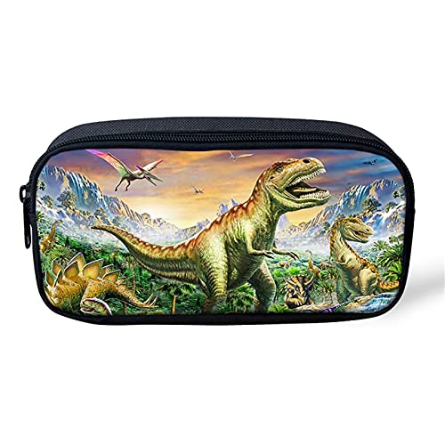 Belidome Kinder-Federmäppchen, weiches Dinosaurier-Design, für Jungen und Mädchen, langlebiger Organizer Cover