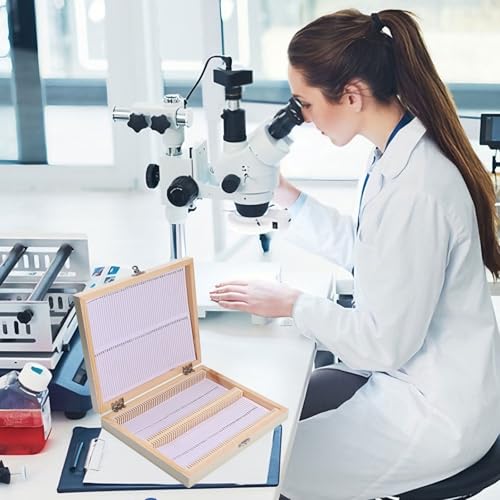 Boîte de rangement pour microscope coffret de stockage de lames d'analyses et de science