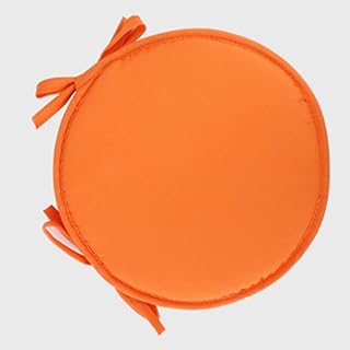 Wakauto Cojín para silla, redondo, espuma con memoria, cojín para silla de coche, cojín para banco, cojín de esponja con corbatas para la oficina en casa, escuela 30 cm (lila)