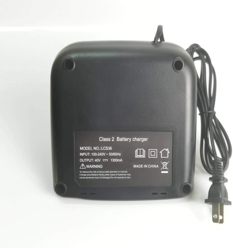 36v 40V MAX Battery Fast Charger LCS40 LCS36 Replace Black and Decker 36V 40V Lithium Battery Charger to Charge LBXR36 LST540 LBX2040 LCS1240 LBX1540 (no Battery)