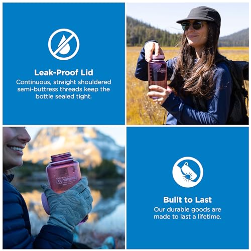 Image of Nalgene 32 oz Wide Mouth Water Bottle | BPA-Free, Durable & Leak Proof, Lightweight Bottle for Hiking & Gym, Work & Travel