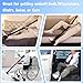 42 Inch Long Leg Lifter, Rigid Leg Lifter Strap with EVA Handgrips &Foot Loop, Leg Lifter After Hip Replacement&Knee Surgery Recovery Aids Kit,Getting Legs in and Out of Bed,Car,Wheelchair (Black)