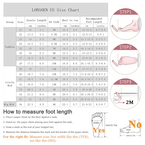 LONSOEN Toddler Little Kid Boys Girls Soft Slip On Loafers Dress Flat Shoes3