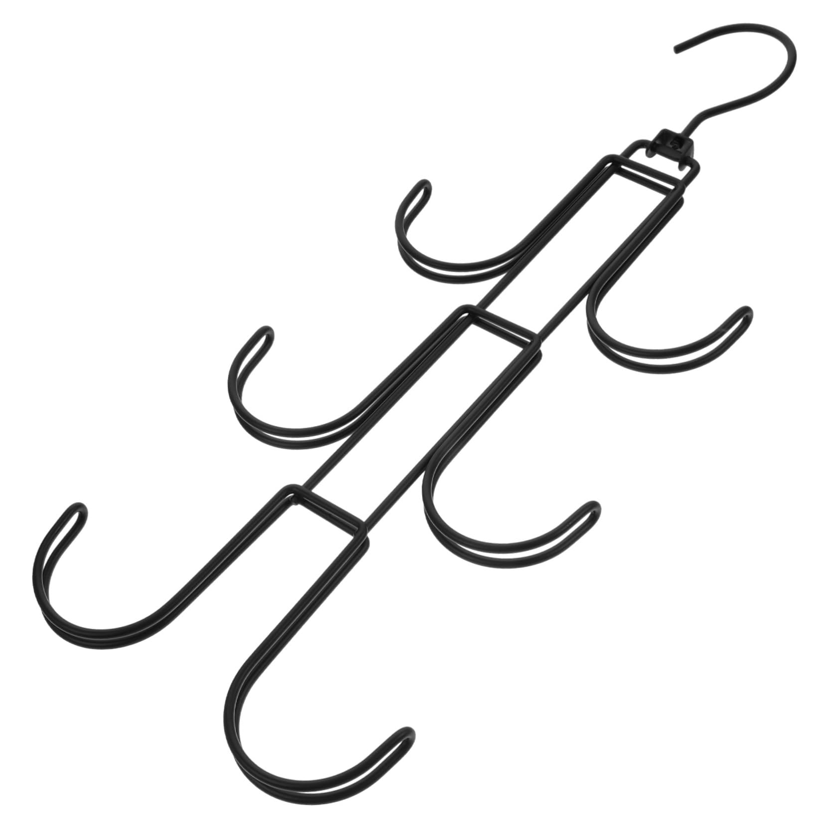 FONDOTIN Foldable Hangers for Travel Rotating Handbag Hanger Belt Hanger Organizer Scarf Hanger