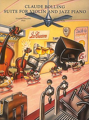 Claude Bolling - Suite for Violin and Jazz Piano | Violin Jazz Sheet Music Book with Piano Bass Drums Parts | Transcribed Ensemble Collection for Intermediate and Advanced Players