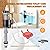 Universal Toilet Flusher Replacement Kit, Adjustable Fill Valve, 2-Inch Flapper,Toilet Brass Handle Lever, Complete toilet repair kit inside tank (Red)