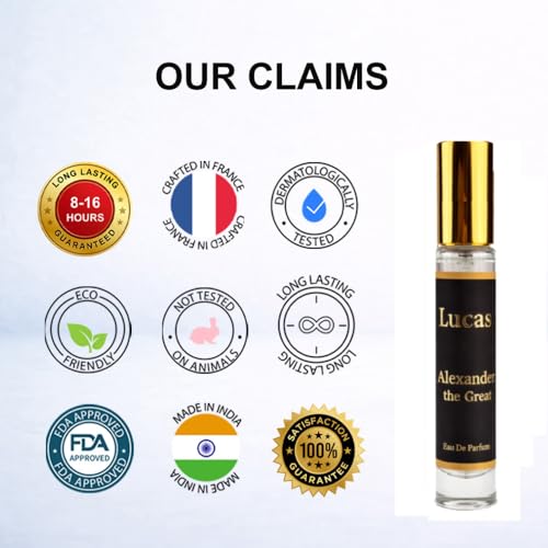 Image of Alexander The Great Eau The Perfume For Man, 8-16 Hours Lasting, Pineapple, Bergamot, Birch, Moroccan, White Musk, Oal Moss