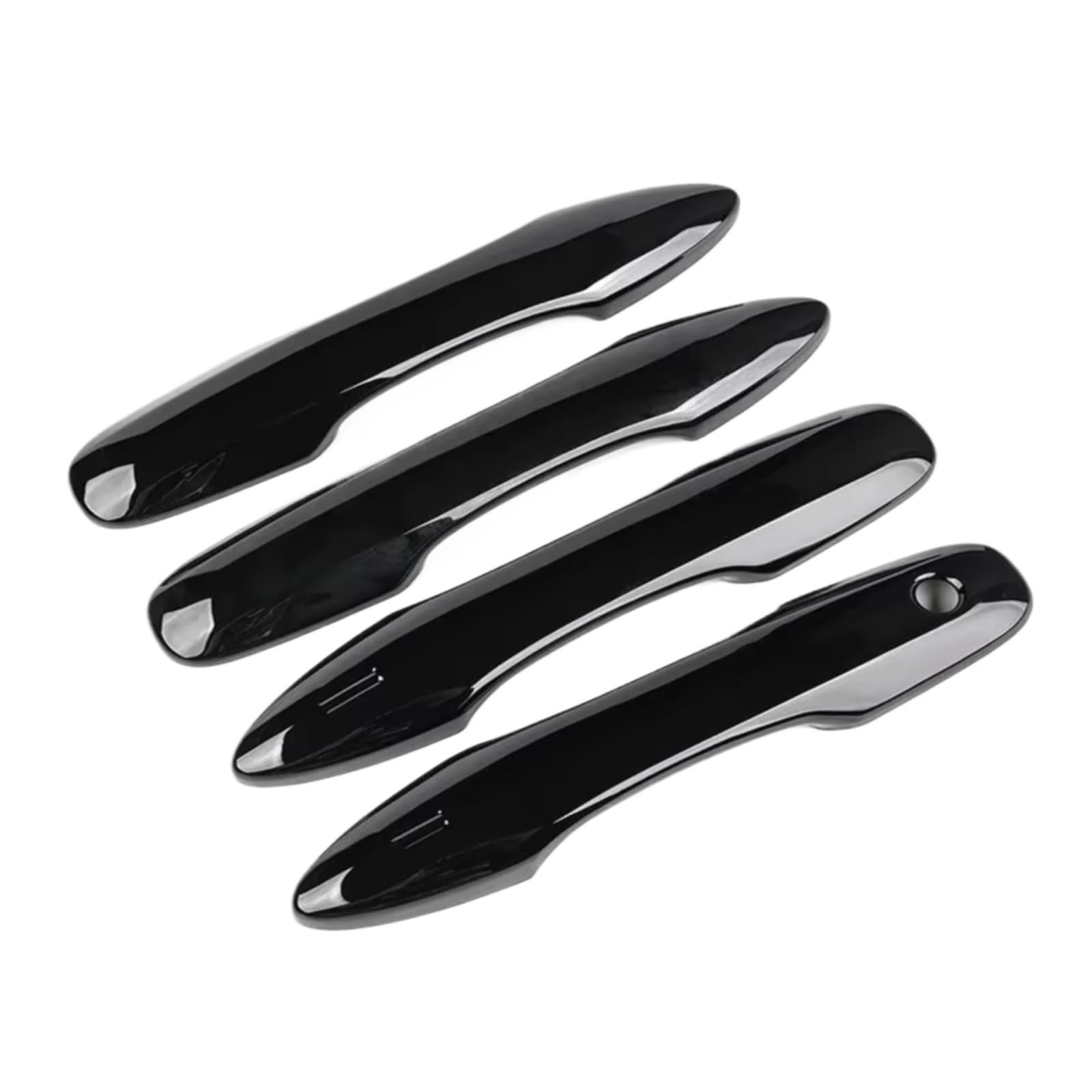 Qdzvalumv Black Car Door Handles Cover Shell Compatible With Toyota For Camry 2018-2026 Car Door Handle Cover Scratch Protective Accessories Outer Front Rear Set(Black)