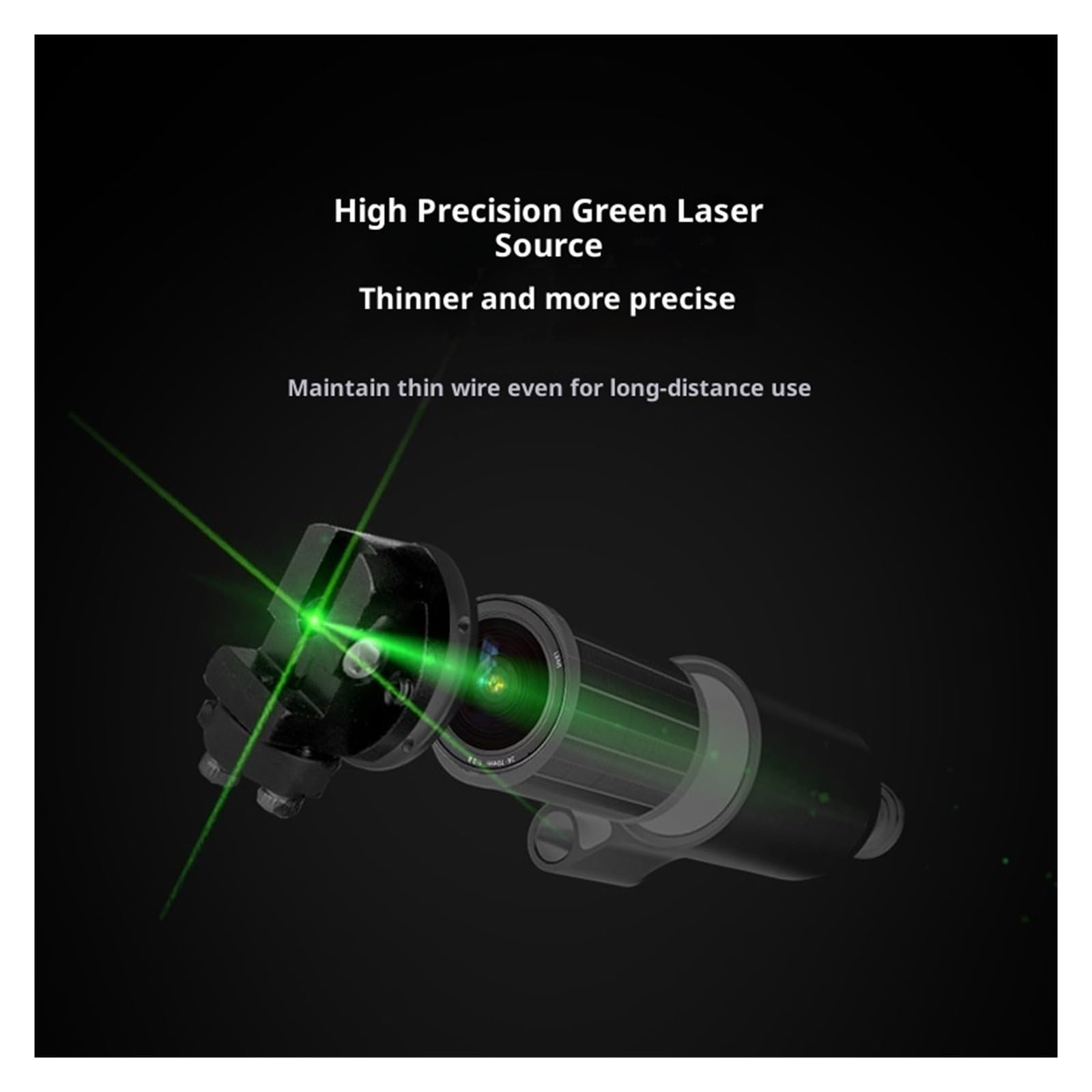 Télémètre Laser, Mini Niveau Laser À 2 Lignes, Lumière Verte Croisée, Outil Portable De Haute Précision pour Broches Batterie