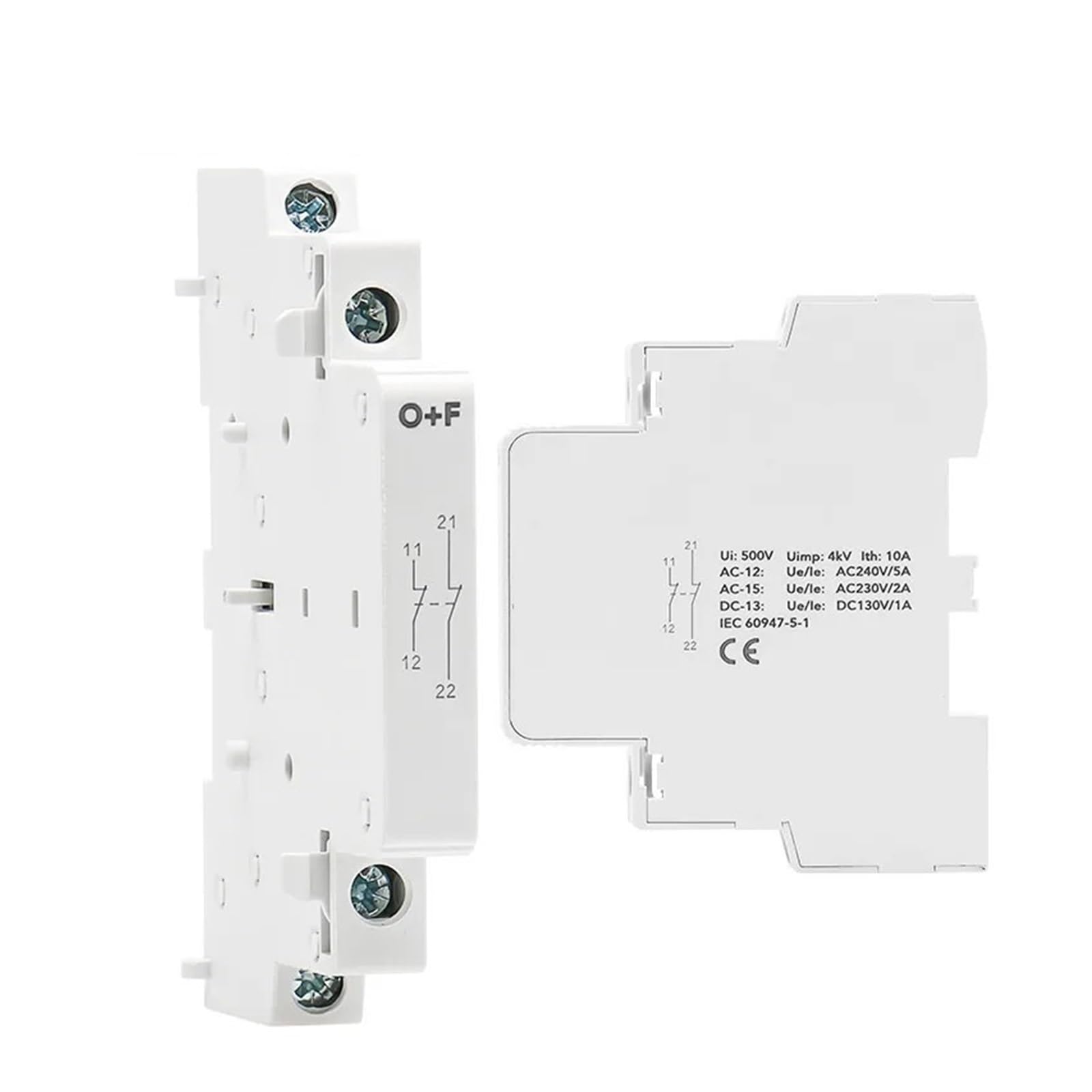 QEFHSVVZE Rail-Type Modular contactor AC220V 2P 25A 2NC 2NO 1NO1NC 50/60Hz(Auxiliary 2NO)
