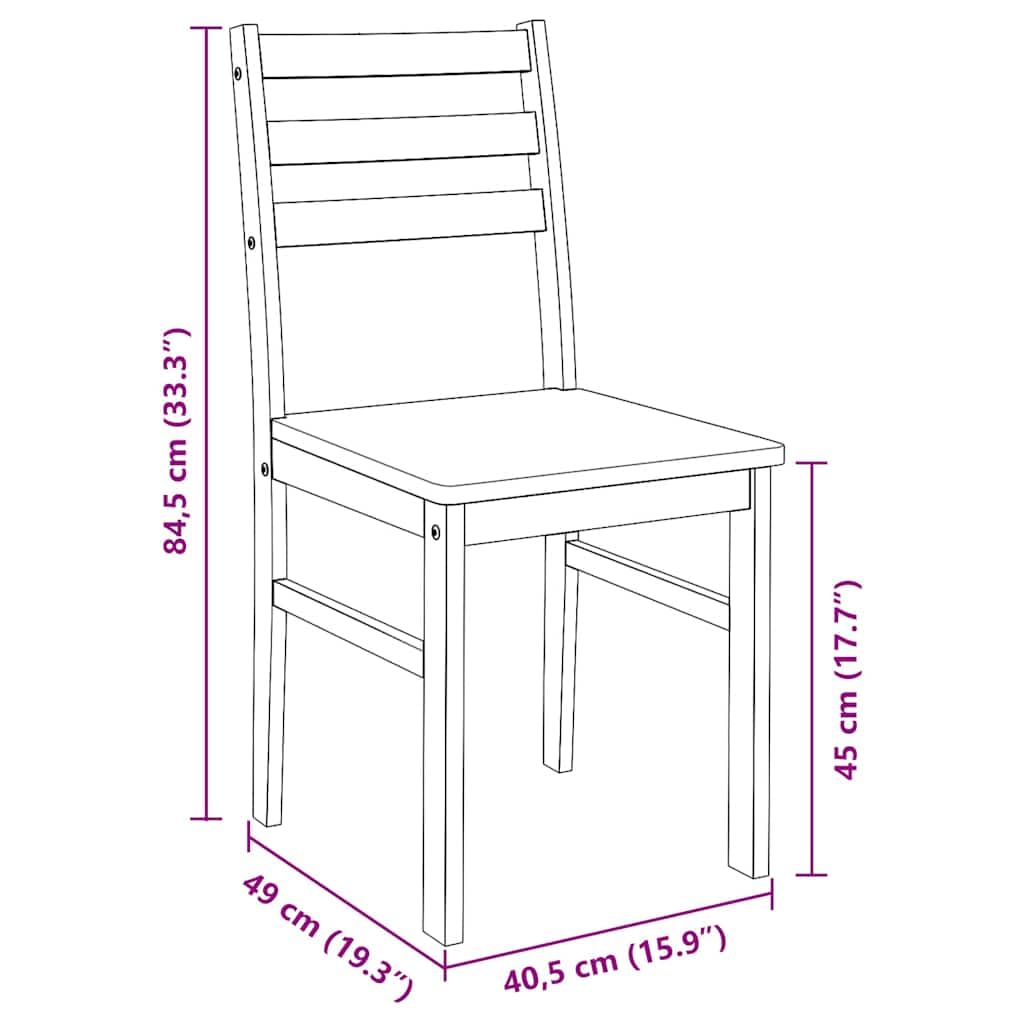 Lite drewno kauczukowe ergonomiczne Białe 2 szt.