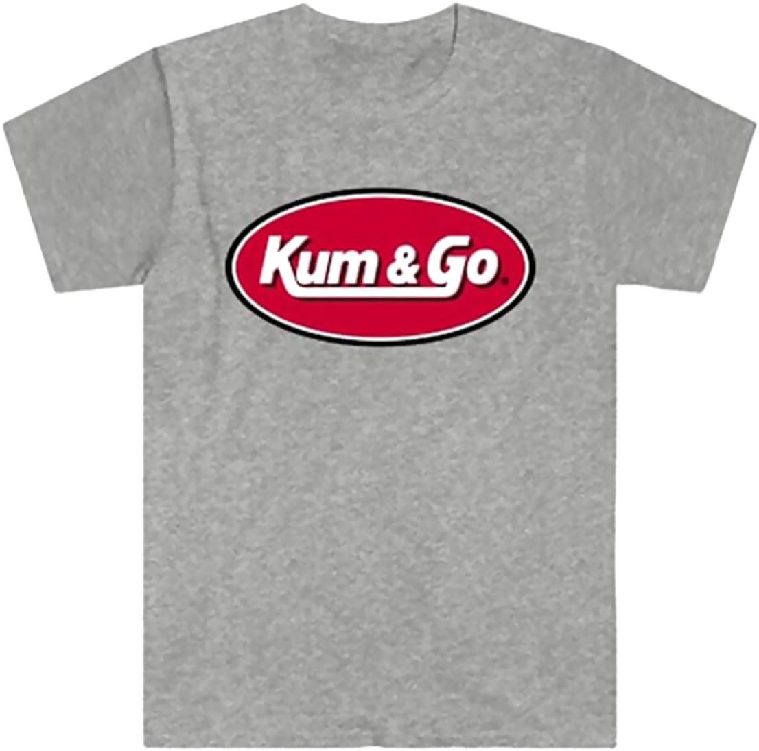 Kum & Go Gray Casual Crew Neck Sleeve Men's Short Sleeve Tee Top