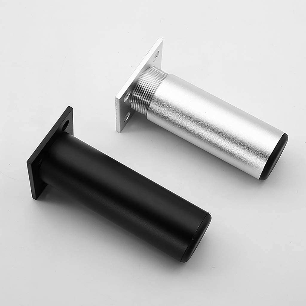 nóżka， Regulowane nóżki meblowe, zestaw 4 szt., stop aluminium, 0-1 cm(Sand Silver,15CM)