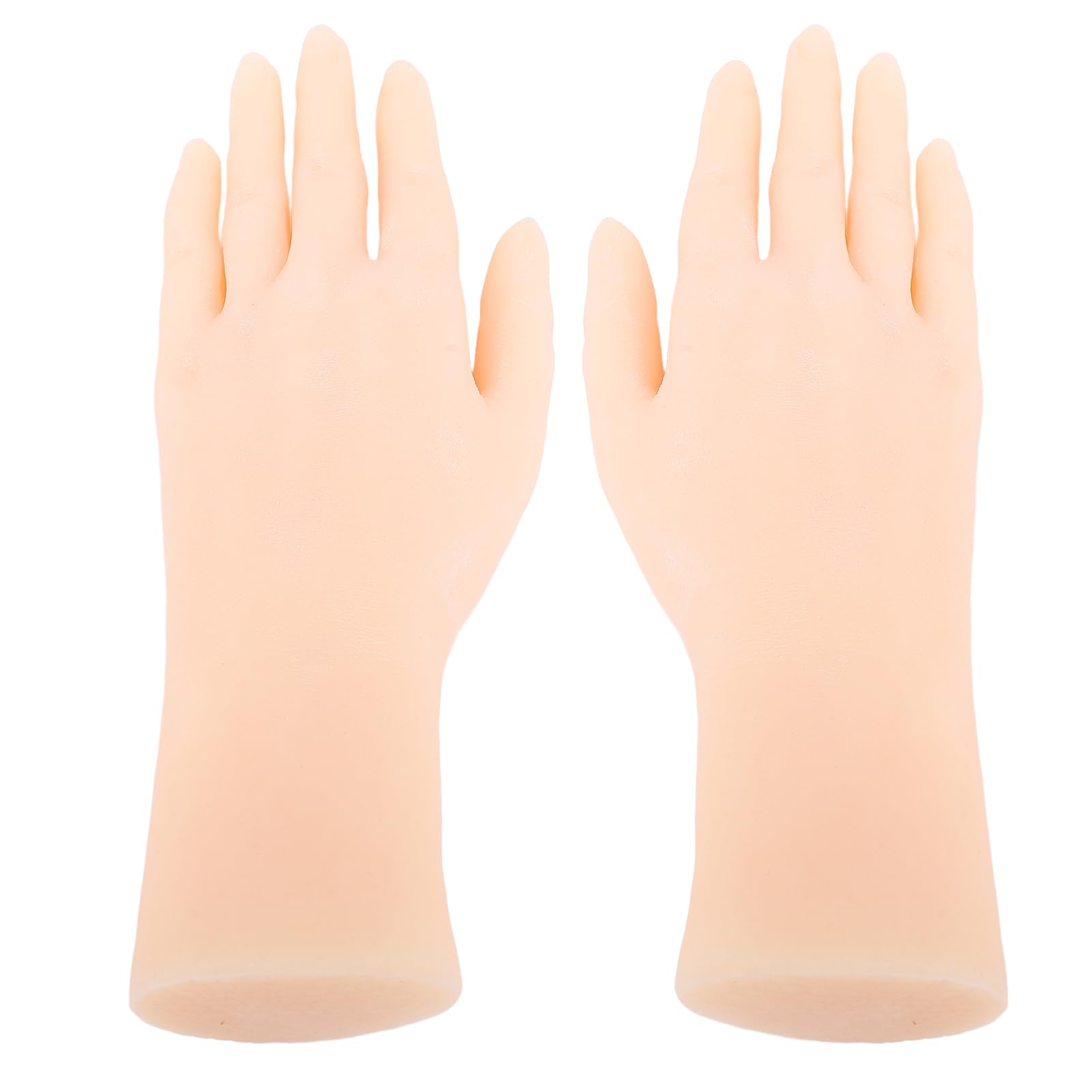 Mani Modello in Silicone, Mani di Manichino Femminile Pieghevoli per la Pratica della Manicure Display per Nail Art, Modello di Mano Riutilizzabile per Tutti i Giorni dei Santi