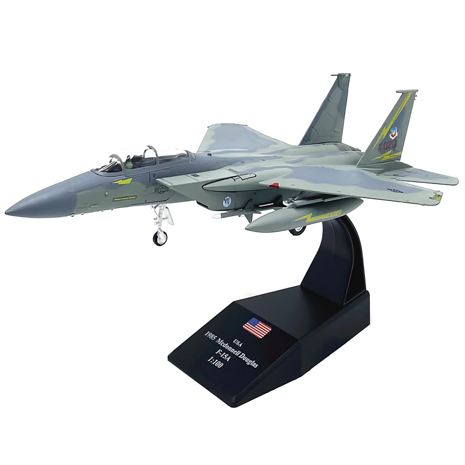 Amazon.co.jp: 1/100スケール 合金製 アメリカン F15A F-15A