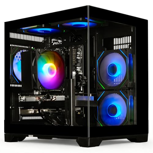 WIWB Gaming PC Ryzen 5 5500 Gaming PC RTX 3050 8GB, 16GB DDR4 3200MHz RAM, 512GB NVMe SSD, Prebuilt Desktop Computer for Gaming & Productivity