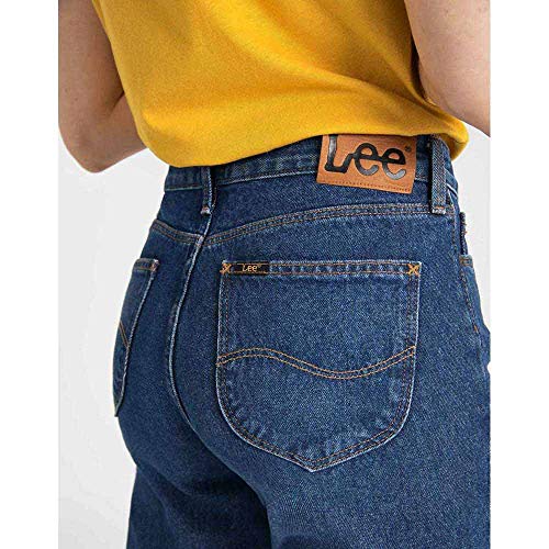 Lee Mom Straight Jeans, Bleu (Worn LAX Pp), 44 IT