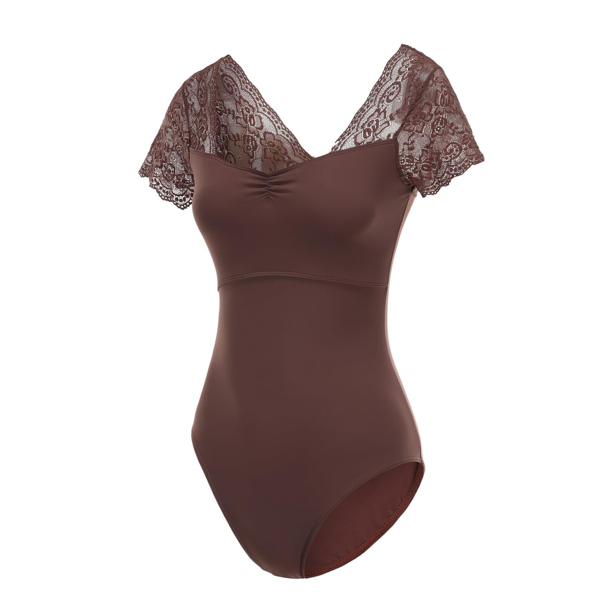 Lanbodance Women's Short Sleeve Leotards for Ballet Dance Adult Ballerina Dance Costume