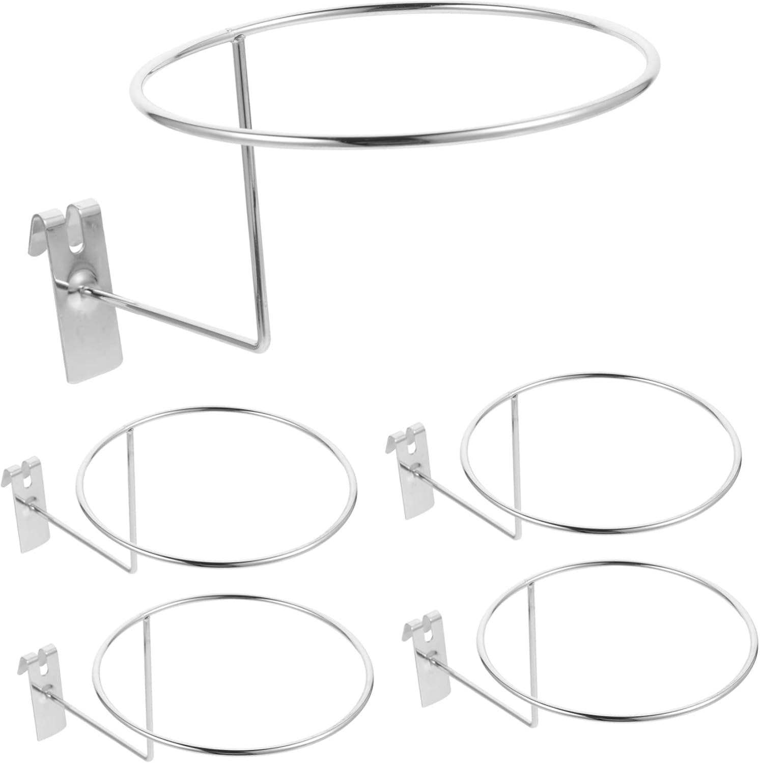 ICOBES Multipurpose 5Pcs Pegboard Hat Rack Helmet Holder Wall Mount Hat