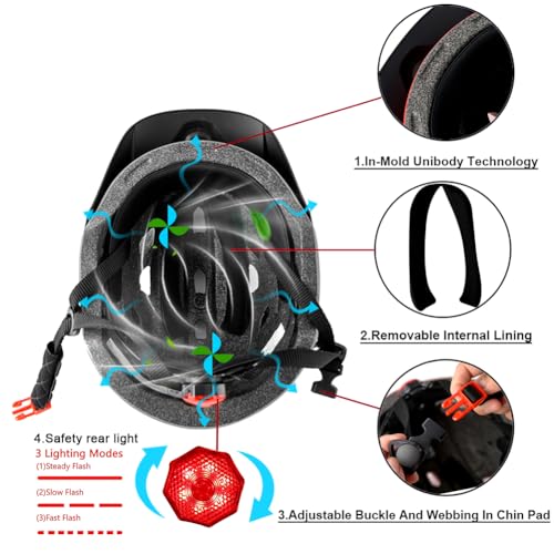 Kids Bike Helmet,Bavilk Kids Boys Girls Bike Helmets with