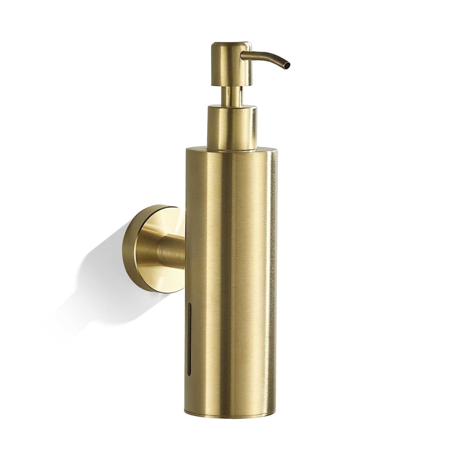 Lifnecess Brushed Gold-R Liquid Dispenser Soap Dispenser Wall Mounted For Bathroom Pump Brushed Gold Countertop Soap Bottle(Brushed Gold-R)