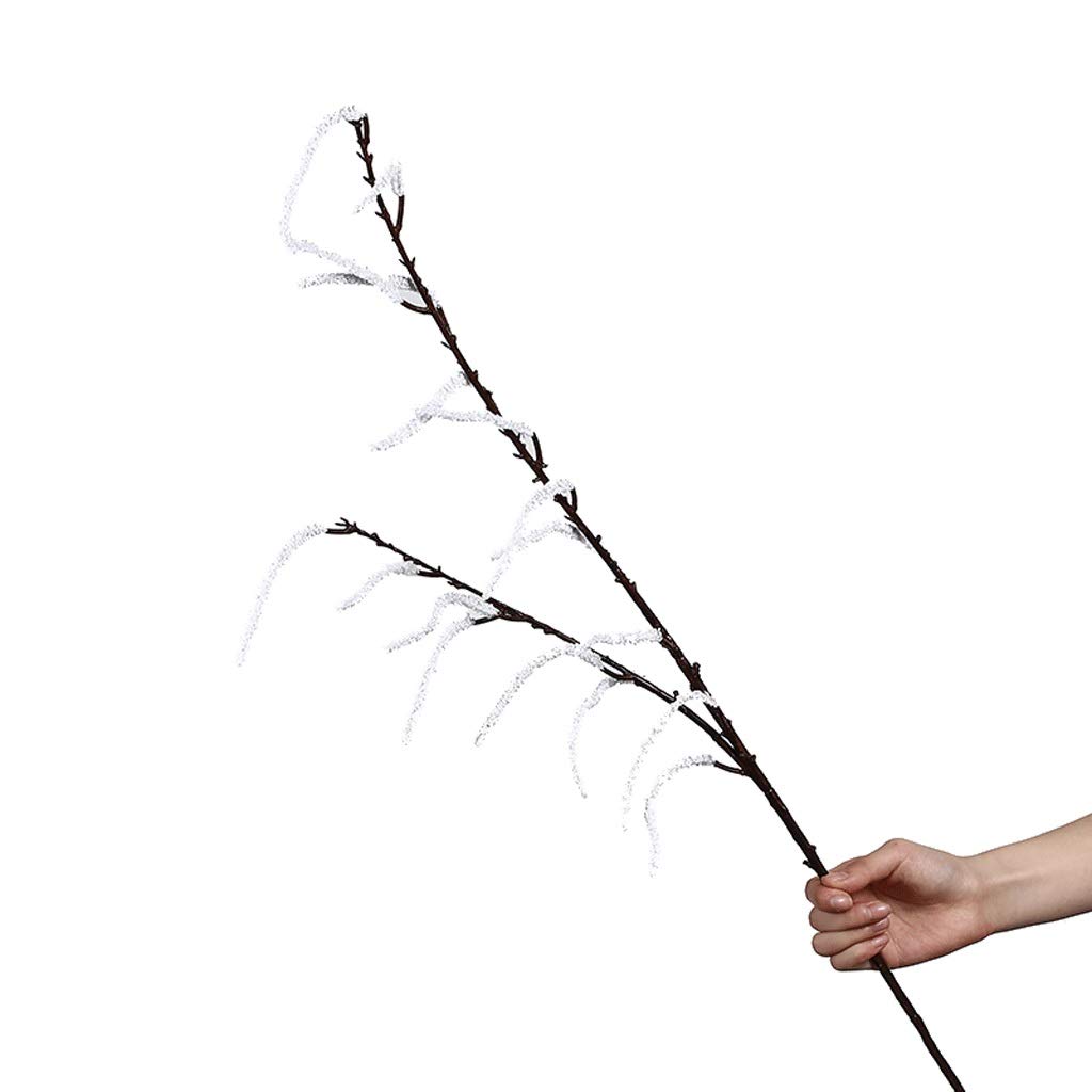 Fałszywy kwiat wiklinowy symulacja bukiet salon stołowy dekoracje fałszywe kwiaty podłogi zielone rośliny jasne luksusowe meble kwiatowy (Color : White, Size : One)