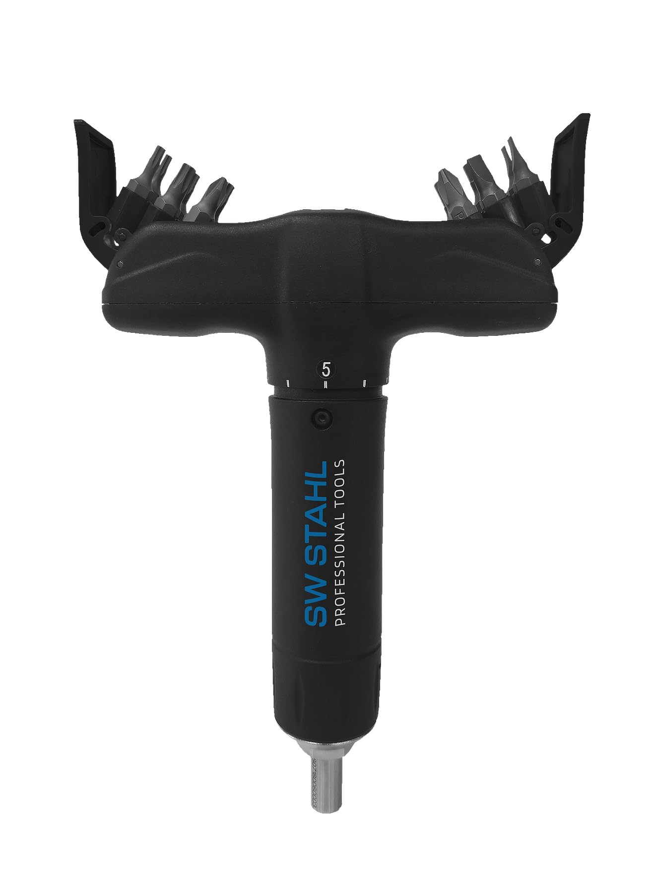 SW-Stahl Llave Dinamométrica con Mango en T, 2-8 Nm, 13 Piezas 03913L | Juego de herramientas con bits para un ajuste preciso del par de giro en vehículos, escala graduada y mango ergonómico