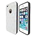 Wydan Slim Golf Ball Texture TPU Hybrid TUFF Case for Apple iPhone 5 / 5s - White