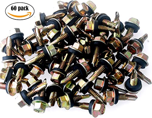 Tornillos autoperforantes Hex M5 x 0.75 pulg 60 un miniatura 3