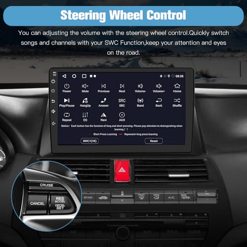 Image of Junsun 5G WiFi 64GB ROM Car Radio Stereo for Honda Accord 2008 2009 2010 2011 2012 2013,Wireless CarPlay /Android Auto,GPS DSP RDS,Upgrade Bluetooth 5.0 Rearview AM /FM with Backup Camera