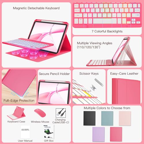 Image of RAYMCRAFT for iPad Air 11'' / Air 5th-4th Gen Keyboard Case & Mouse Combo