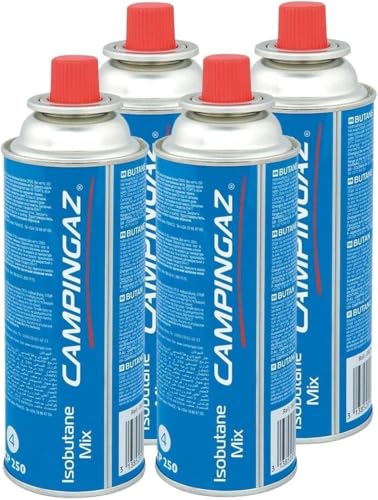 DISPAU Campingaz Cartucho de Gas resellable CP250, Paquete de 4