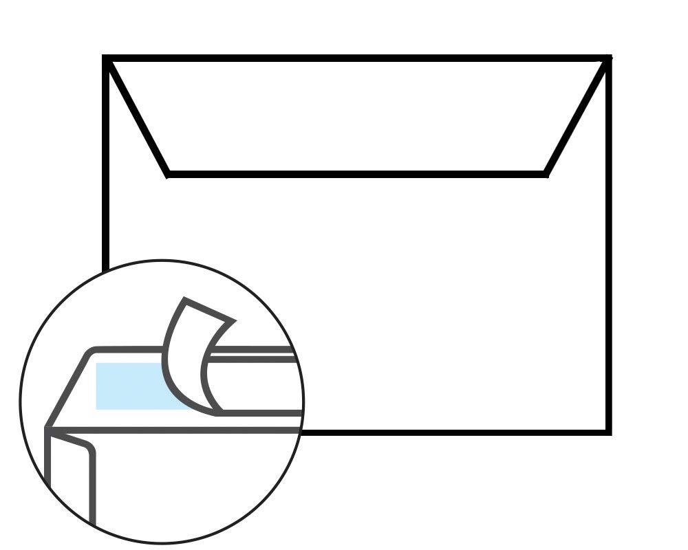 Lot de 100 enveloppes DIN C6 114 x 162 mm avec patte autocollante 66 en papier kraft
