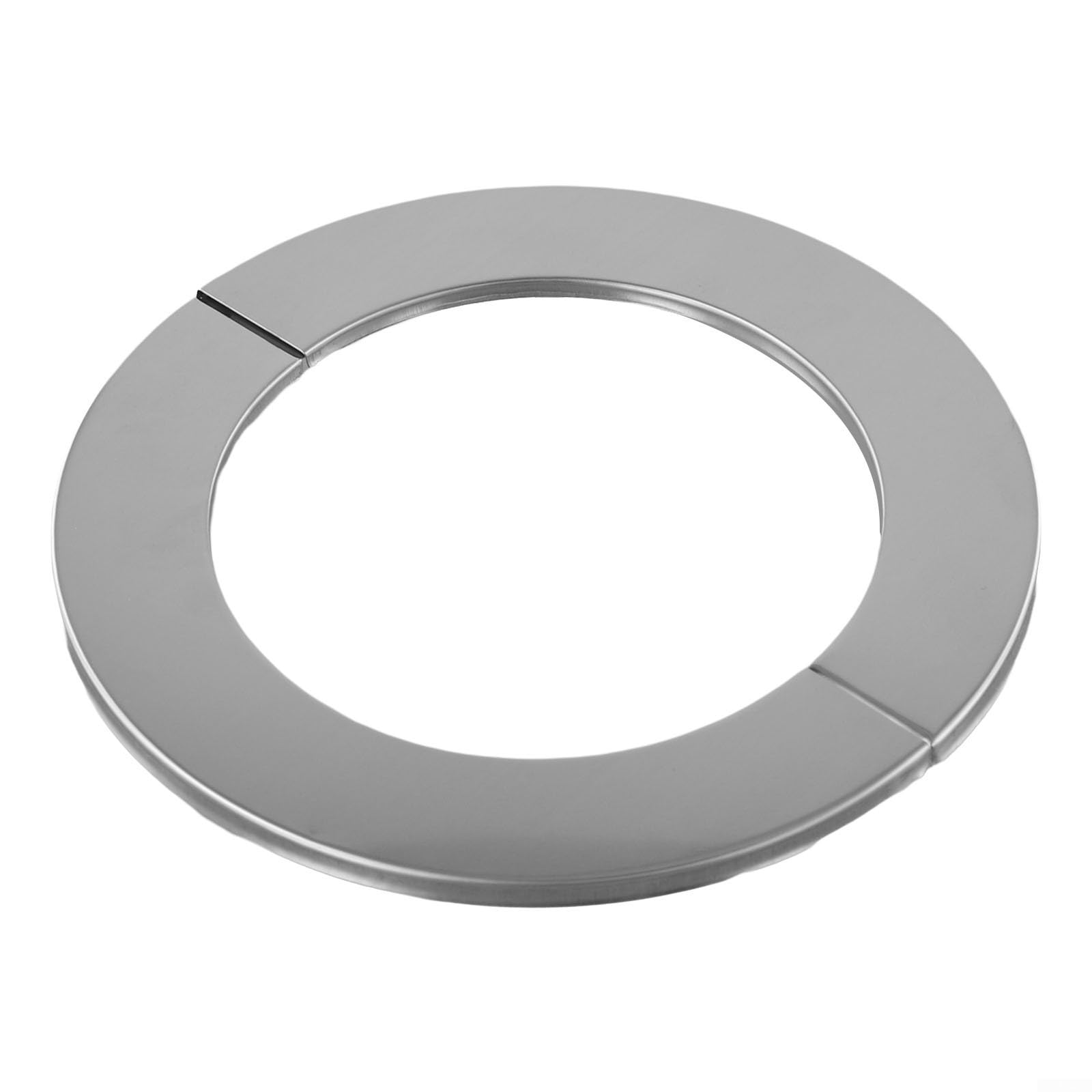 YobiLife Stainless Steel Pipe Cover Split Flange Collar Decorative Protector for Water Heater Shower Boiler Exhaust Hole Wall Mounted Easy Installation Silvery(100mm)