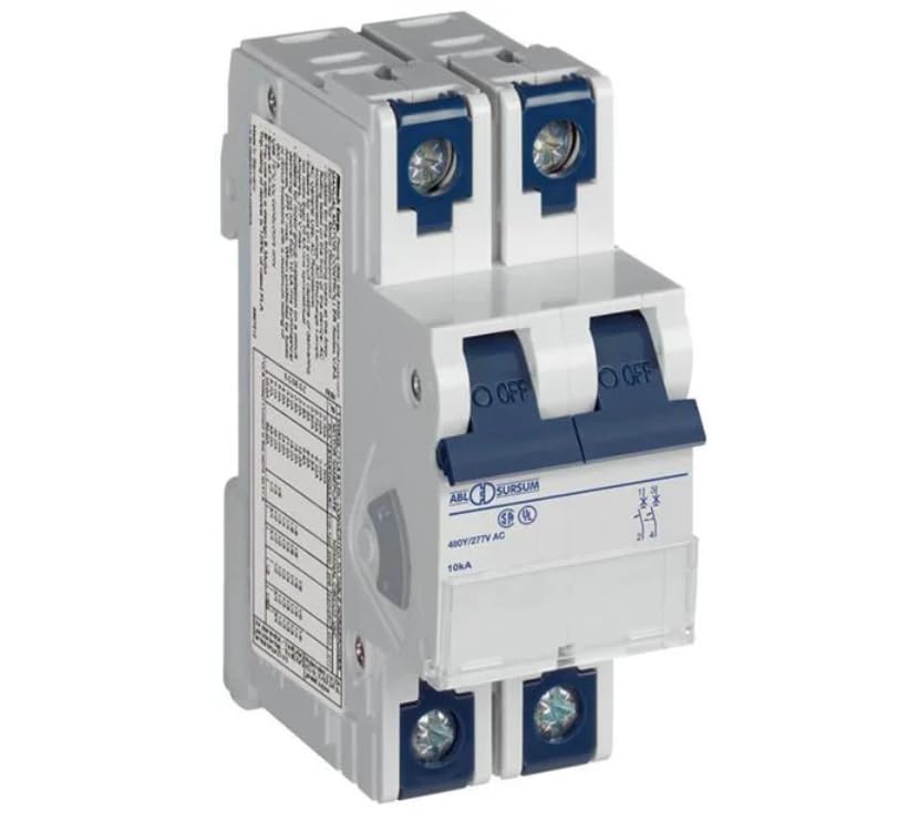 2Z12UM, Circuit Breaker, Thermal Magnetic, 12A, 2 Pole, Z Trip, Ring Tongue, V-EA Series