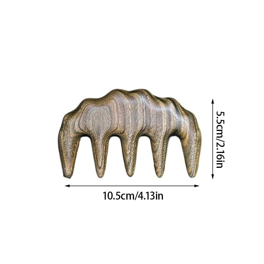 Peruka Grzebień Household Head Meridian Comb Solid Wood Carved Comb Men's Comb Massage Comb Women's Hair Comb Duże grzebienie do włosów (Color : A)