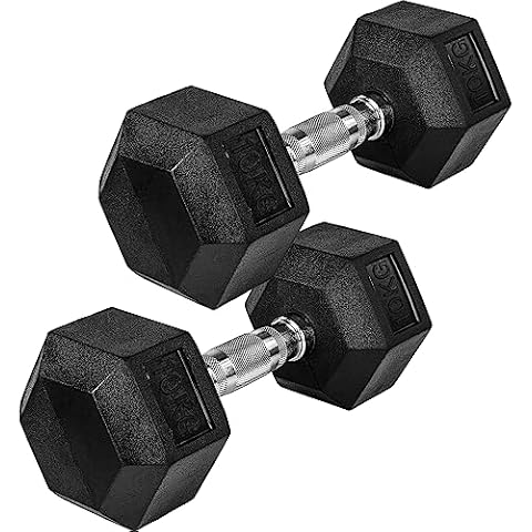 MOVIT® Hexagon Kurzhanteln 2er Set, Gusseisen Hanteln Cover