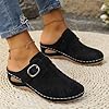 Closed Toe Clogs For Women Mules Closed Toe Wedge Slip-On Sandals Comfortable Womens Clogs & Mules Hollow Out Summer Walking Sandals Wide Fit Breathable Orthopedic Shoes With Arch Support #5
