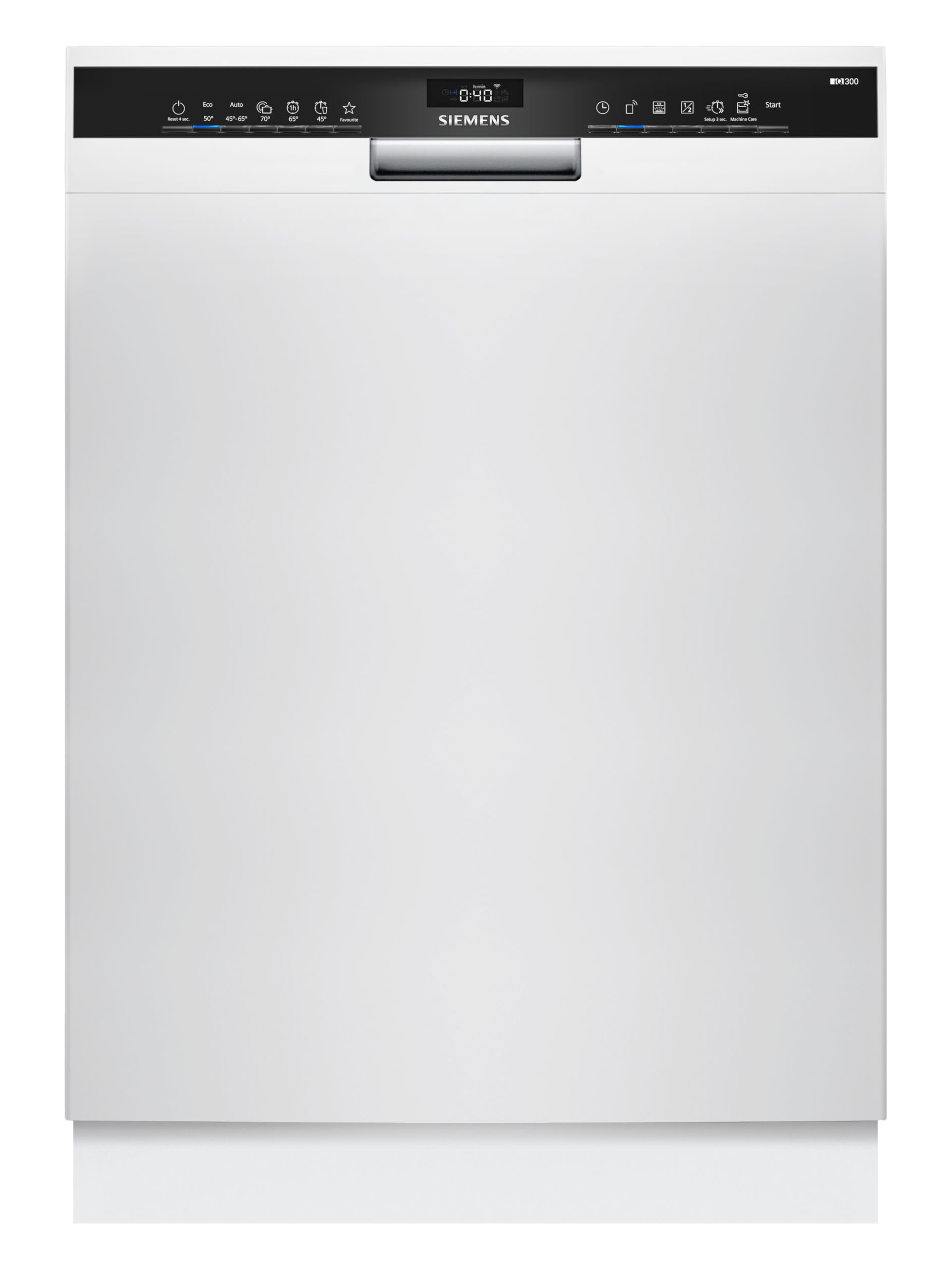 Siemens iQ300 SN43HW03TE Unterbau Geschirrspüler 60 cm, Besteckkorb, smartStart, intensiveZone, varioSpeed Plus, Silence on Demand, HygienePlus, Home Connect, aquaStop, Weiß