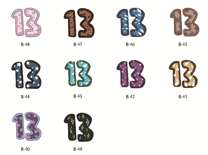 Miniatura 7 de Paquete de 3 calcomanías temporales TS para tatuaje, número 13 y lOVER inspiradas en tatuajes de manos, tema de álbum de cantante, accesorios de