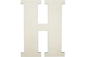 Versatile Wooden Letter H for Decoration and Crafting